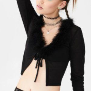 dELiA*s by Dolls Kill "On My Own" Cropped Cardigan